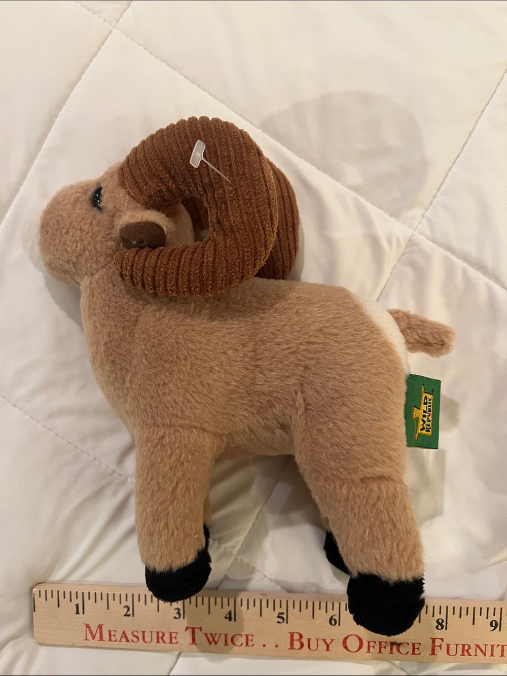 Brown Bighorn Ram Plush - Soft Brown